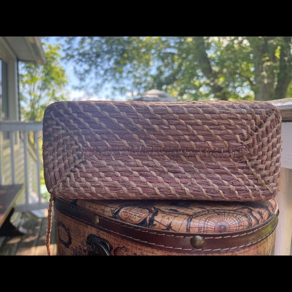 Charming Helen Kaminski Raffia Basket Purse - Picture 10 of 14